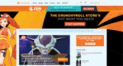 Desktop Screenshot of crunchyroll.com